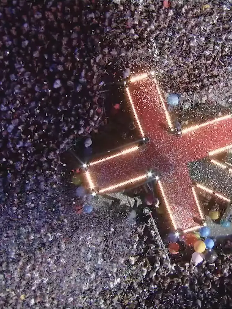 El Estadio Metropolitano lleno durante su concierto de 2019.